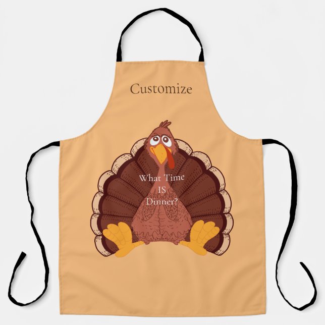 Thanksgiving Turkey Thunder_Cove   Apron (Front)