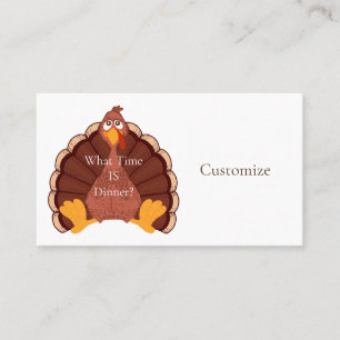 Thanksgiving Turkey Thunder_Cove   Business Card