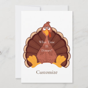 Thanksgiving Turkey Thunder_Cove Holiday Card