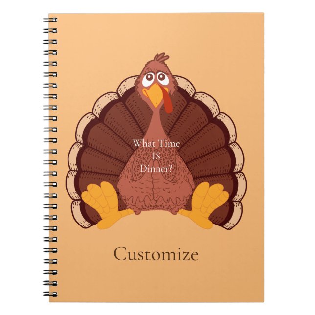 Thanksgiving Turkey Thunder_Cove   Notebook (Front)