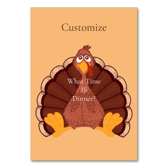 Thanksgiving Turkey Thunder_Cove   Table Number (Front)