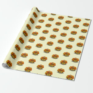 Thanksgiving Turkey Tourist Wrapping Paper