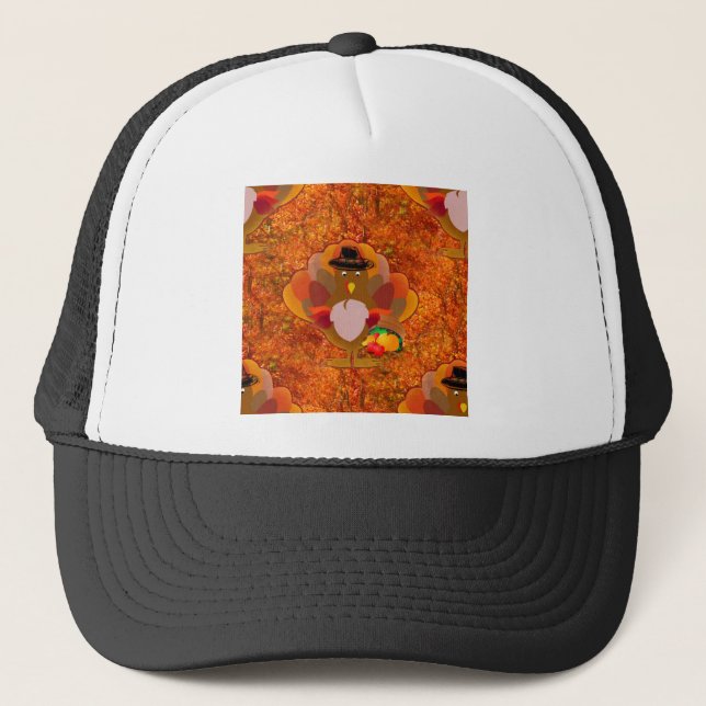 thanksgiving turkey trucker hat (Front)