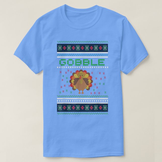 Thanksgiving Turkey Ugly Christmas Sweater Style S (Design Front)
