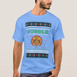 Thanksgiving Turkey Ugly Christmas Sweater Style S