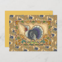 THANKSGIVING TURKEY UNICORN, WHIMSICAL FANTASY,