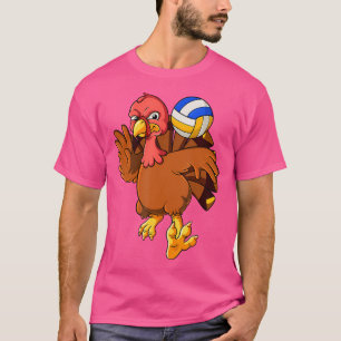 Thanksgiving Turkey Volleyball T-Shirt