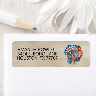 Thanksgiving Turkey Watercolor Autumn