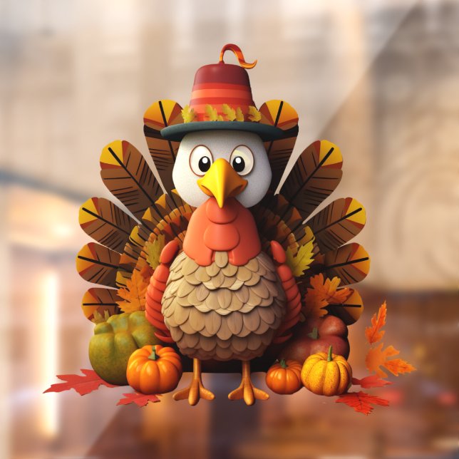 Thanksgiving Turkey Window Cling (Sheet 2)