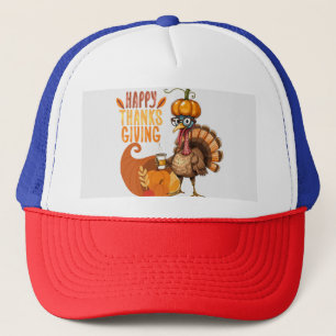Thanksgiving Turkey with Pumpkin Hat