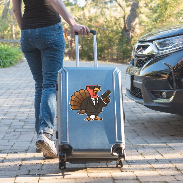 Thanksgiving Turkey with Pumpkin Pie Essential T-S (Suitcase Insitu)