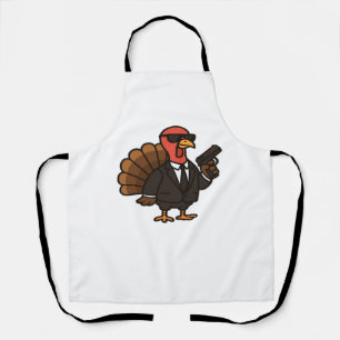Thanksgiving Turkey with Pumpkin Pie Essential T-S Apron