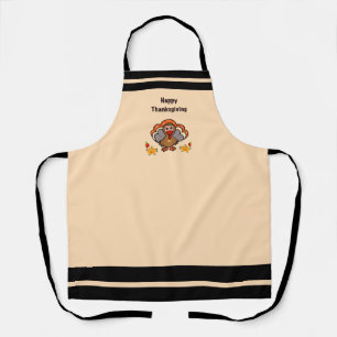 Thanksgiving turkey with pumpkins apron