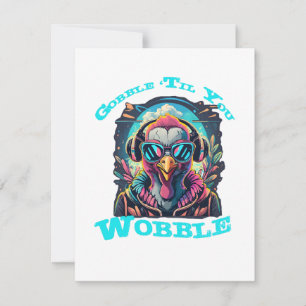 Thanksgiving Turkey Wobble Invitation