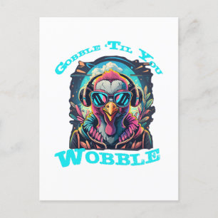 Thanksgiving Turkey Wobble Postcard