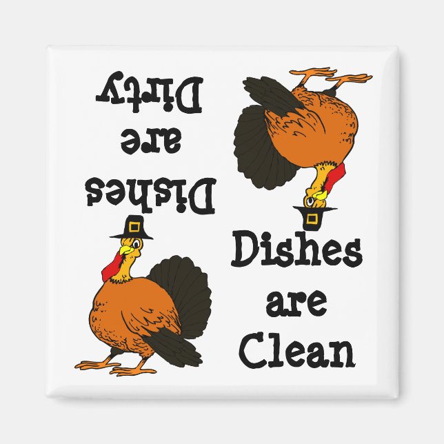 Thanksgiving Turky Dishwasher Magnet (Front)