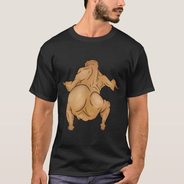 Thanksgiving Twerkey Basic Dark T-Shirt (Front)