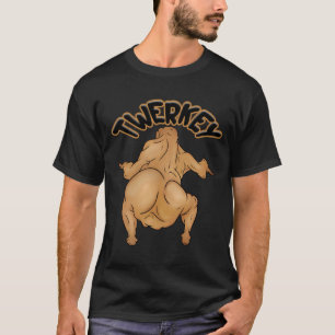 Thanksgiving Twerkey Basic Dark T-Shirt