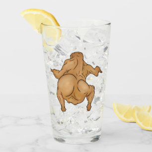 Thanksgiving Twerkey Glass Cup
