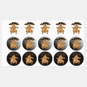 Thanksgiving Twerkey Labels