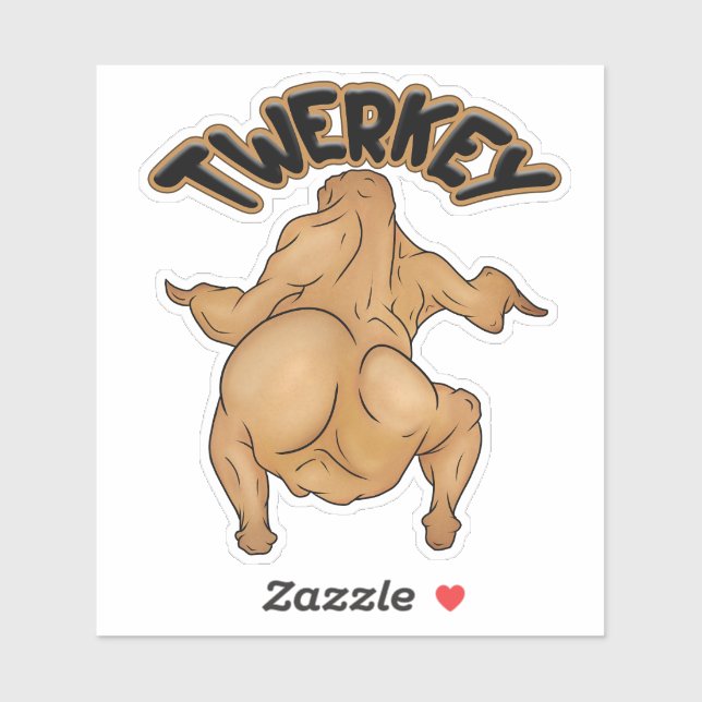 Thanksgiving Twerkey Sticker (Sheet)
