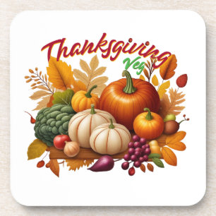 Thanksgiving Vegan Coaster