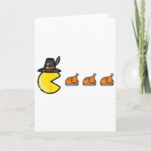 Thanksgiving Video Game Eating Turkey Gamer Men Wo Card