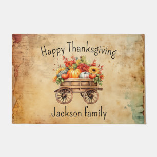 Thanksgiving Warm Welcome - Personalised Door mat