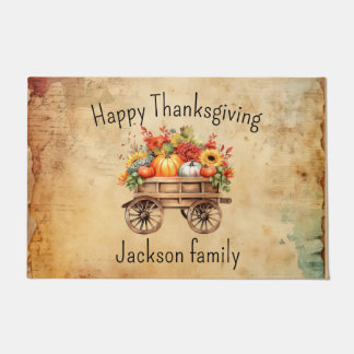 Thanksgiving Warm Welcome - Personalised Door mat
