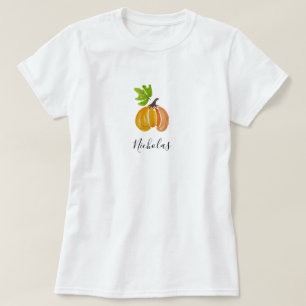 Thanksgiving Watercolor Pumpkins Personalised T-Shirt