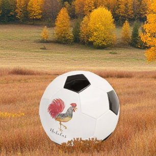 Thanksgiving Watercolor Rooster Personalised Football