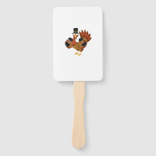 Thanksgiving Weightlifting Mum Dad Funny Workout T Hand Fan