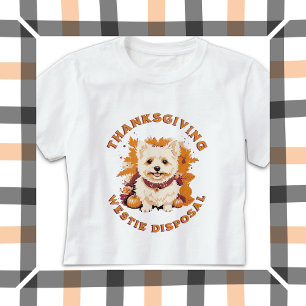 Thanksgiving Westie Disposal T-Shirt