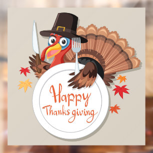 Thanksgiving Window Cling