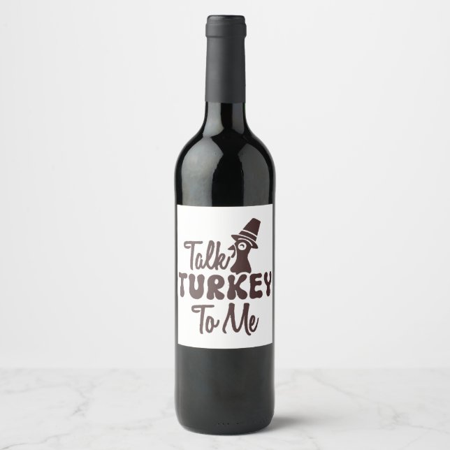 Thanksgiving  wine label (Front)