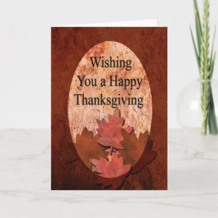 Thanksgiving Wishes Holiday Card