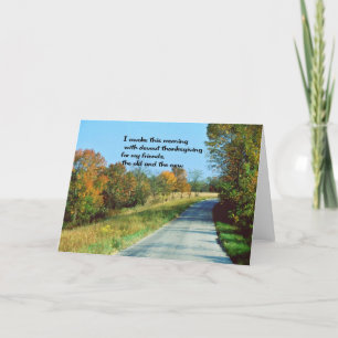 Thanksgiving wishes holiday card