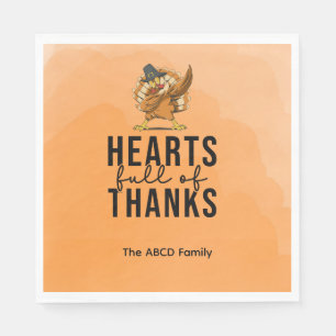 Thanksgiving with turkey napkin