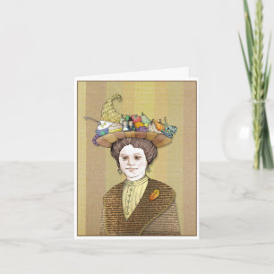 Thanksgiving Woman Card