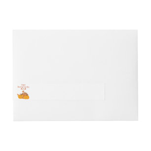 Thanksgiving Wrap Around Mailing Label