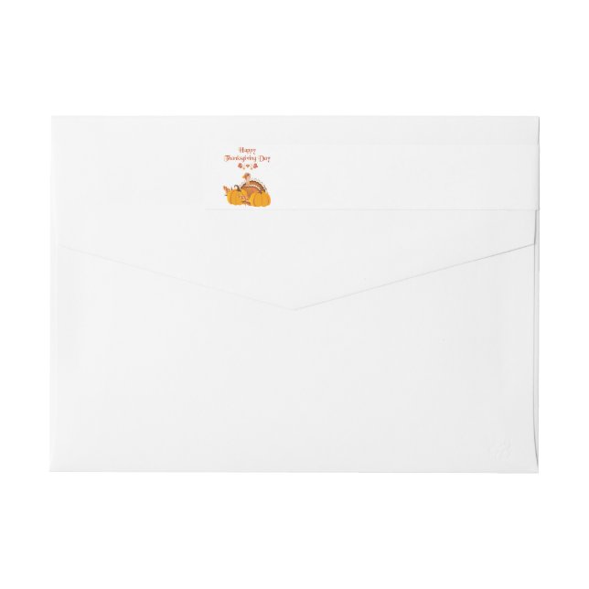 Thanksgiving Wrap Around Mailing Label (Back)