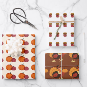 Thanksgiving Wrapping Paper Sheet