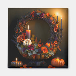 Thanksgiving Wreath Magnet