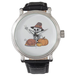 Thanksgiving X-ray Skeleton Funny Rock Hand Fall L Watch