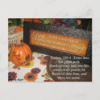 Thanksgivinng postcard