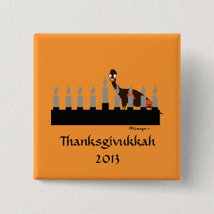 Thanksgivukkah Menorah Button