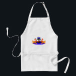 Thanksgivukkah Wine Toasting Turkeys Standard Apron<br><div class="desc">A funny Thanksgivukkah design on multiple products and giftware featuring an original design by c.a.teresa of two wine toasting turkeys, one wearing a yamaka, with a menorah, Star of David to celebrate the combined Thanksgiving and Hanukkah Jewish Holiday. All products can be customised with different styles and colours and personalised...</div>