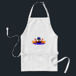 Thanksgivukkah Wine Toasting Turkeys Standard Apron<br><div class="desc">A funny Thanksgivukkah design on multiple products and giftware featuring an original design by c.a.teresa of two wine toasting turkeys, one wearing a yamaka, with a menorah, Star of David to celebrate the combined Thanksgiving and Hanukkah Jewish Holiday. All products can be customised with different styles and colours and personalised...</div>