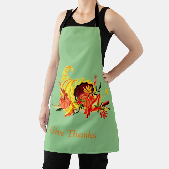 Thanksiving Watercolor Apron (Insitu)