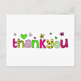 thankyou postcard